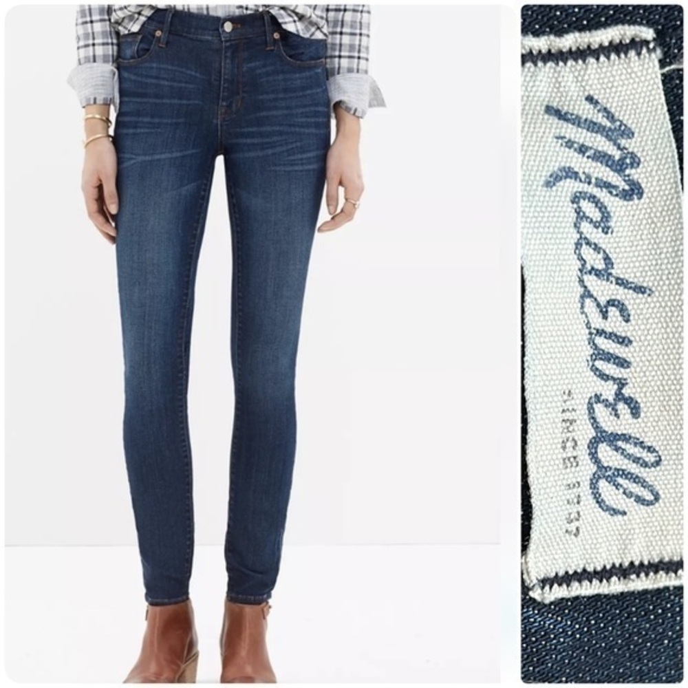Madewell Blue Skinny Skinny Jeans Classic Fit. W24/L29.